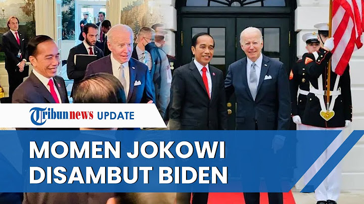 Momen saat Presiden Jokowi Disambut Langsung Joe Biden di Gedung Putih untuk Melakukan Santap Malam