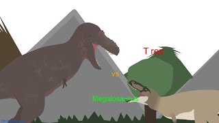 T rex vs megalosaurus