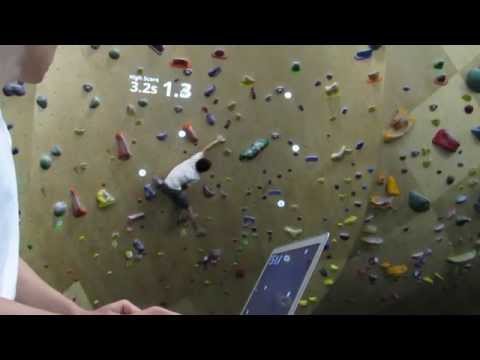 Brooklyn Boulders rock climbing video game Randori time trial