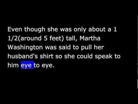 प्रथम प्रथम महिला - मार्था वाशिंगटन