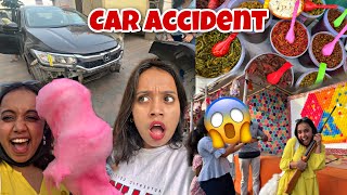 OMG we CRASHED our Car today😱Pointless vlog