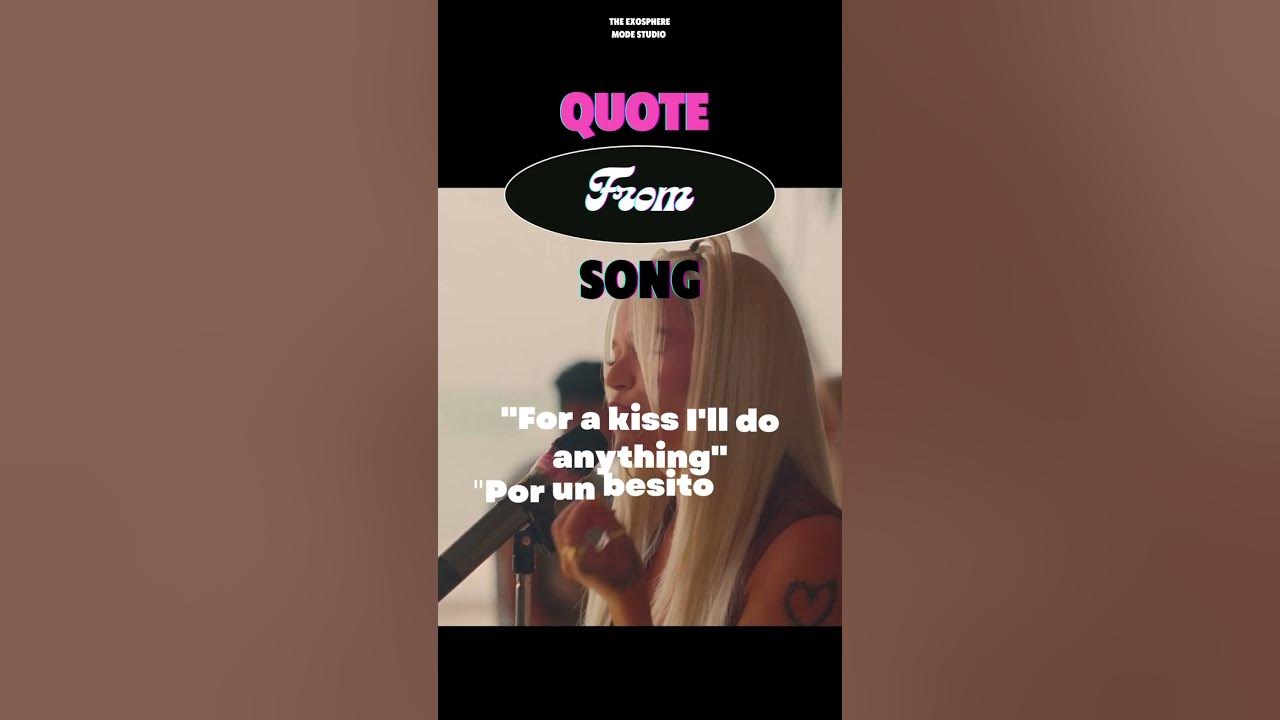 KAROL G - Si Antes Te Hubiera Conocido (Quote From Song)