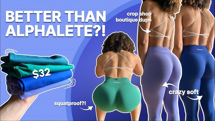 ALPHALETE AMPLIFY DUPES   Aurola Leggings & Shorts That Emphasize  Your Glutes 