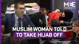 Muslim woman asked to take off her hijab at assembly meeting in France