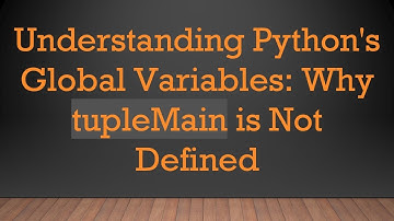 Understanding Python