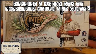 Opening Allen and Ginter Hobby Box 2022-2023 #topps #mlb #baseballcards