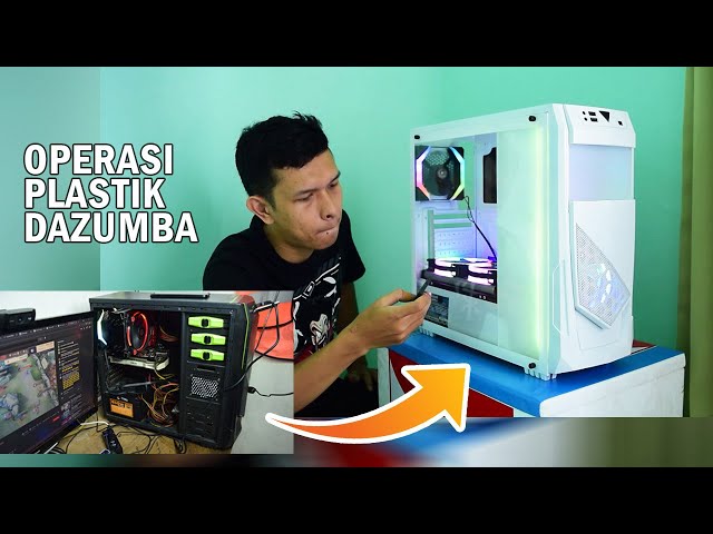 Modif Casing Ep. 07 | Mod Casing Dazumba Warnet Jadi Case Gaming Putih RGB class=