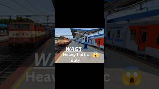 Heavy traffic Duty 🚦 in Indian Train simulator #ytshorts #shorts #trainsim #train #trainsimulator