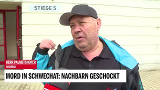 Mord in Schwechat: Nachbarn geschockt