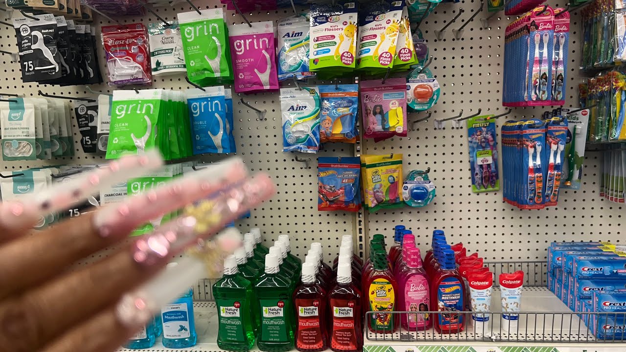 18 Minutes Of Public ASMR In Dollar Tree – Organizing Shelves, Tapping, & Scratching 🧼🛍️
