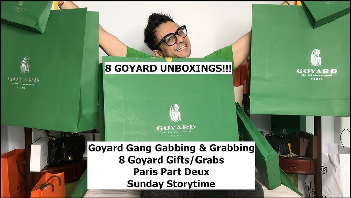 GOYARD Authentic Paper Shopping Bag Paris 10" x 20"