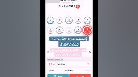 Deriv even and odd trading strategy