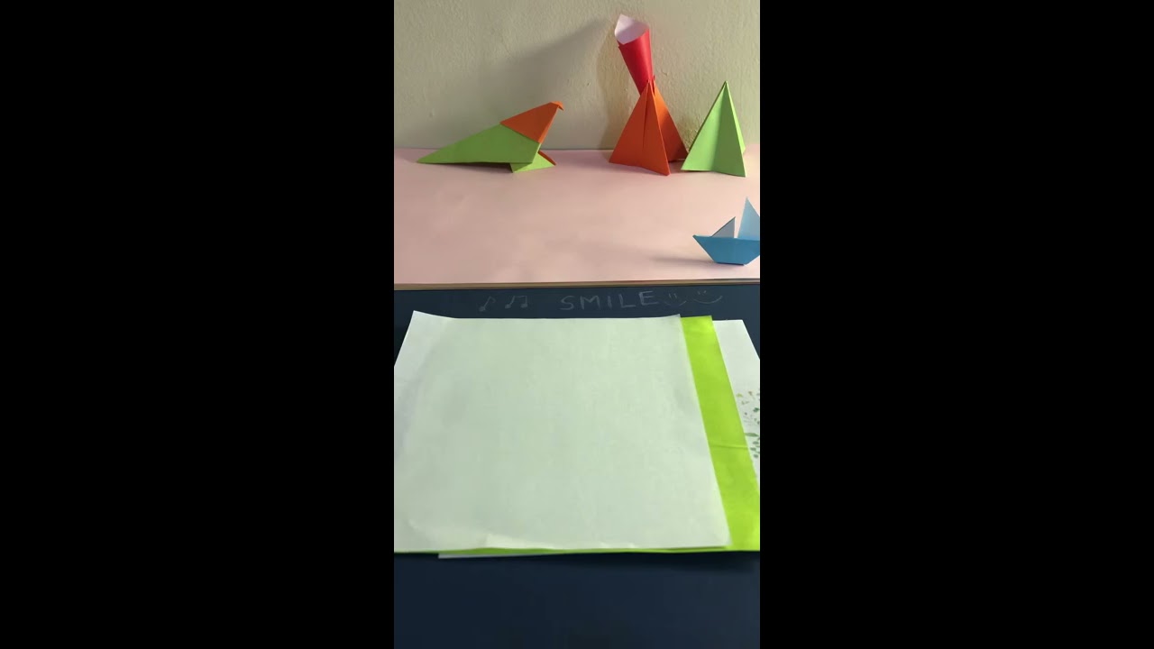 How to fold mountains Origami ^^ YouTube