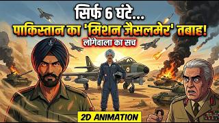 सिर्फ 6 घंटे और पाकिस्तान का 'मिशन जैसलमेर' तबाह! लोंगेवाला का सच ? 2d animation documentary