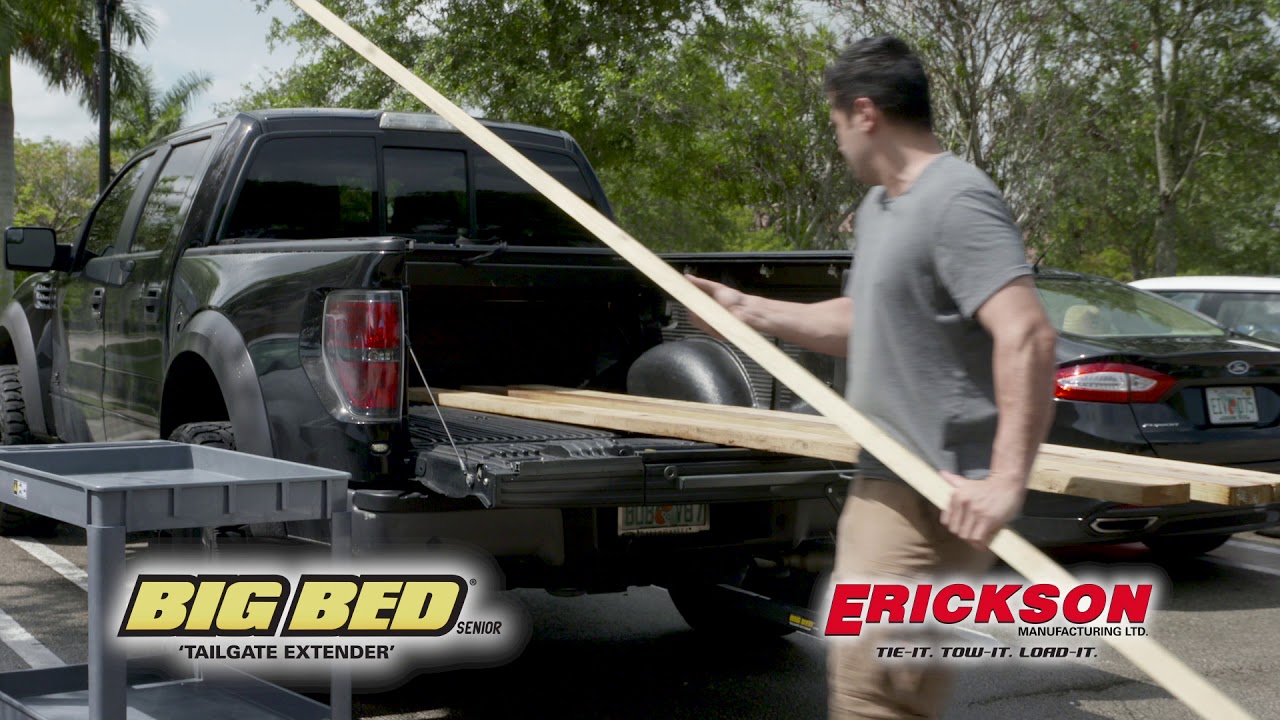 BIG BED by ERICKSON Hitch Mount Bed Extender YouTube