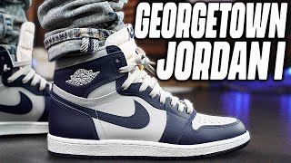 Air Jordan 1 High 85 Georgetown Review And On Foot in 4k