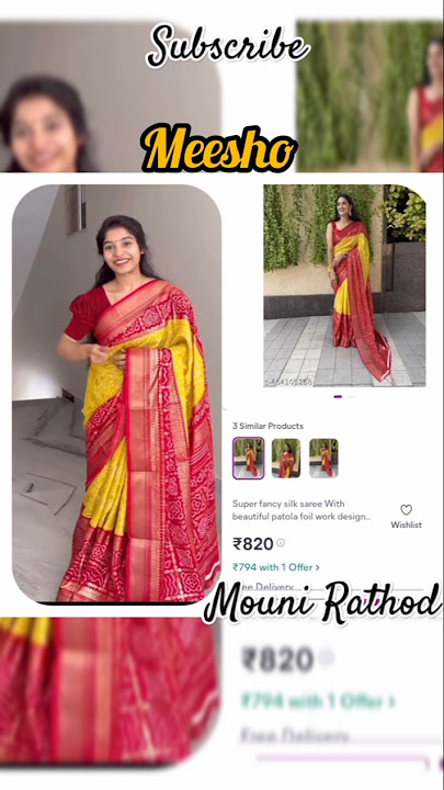 Gayathri gari Trending saree in #meesho #meeshohaul #subscribe #ytshorts #shorts #viralvideo #yt