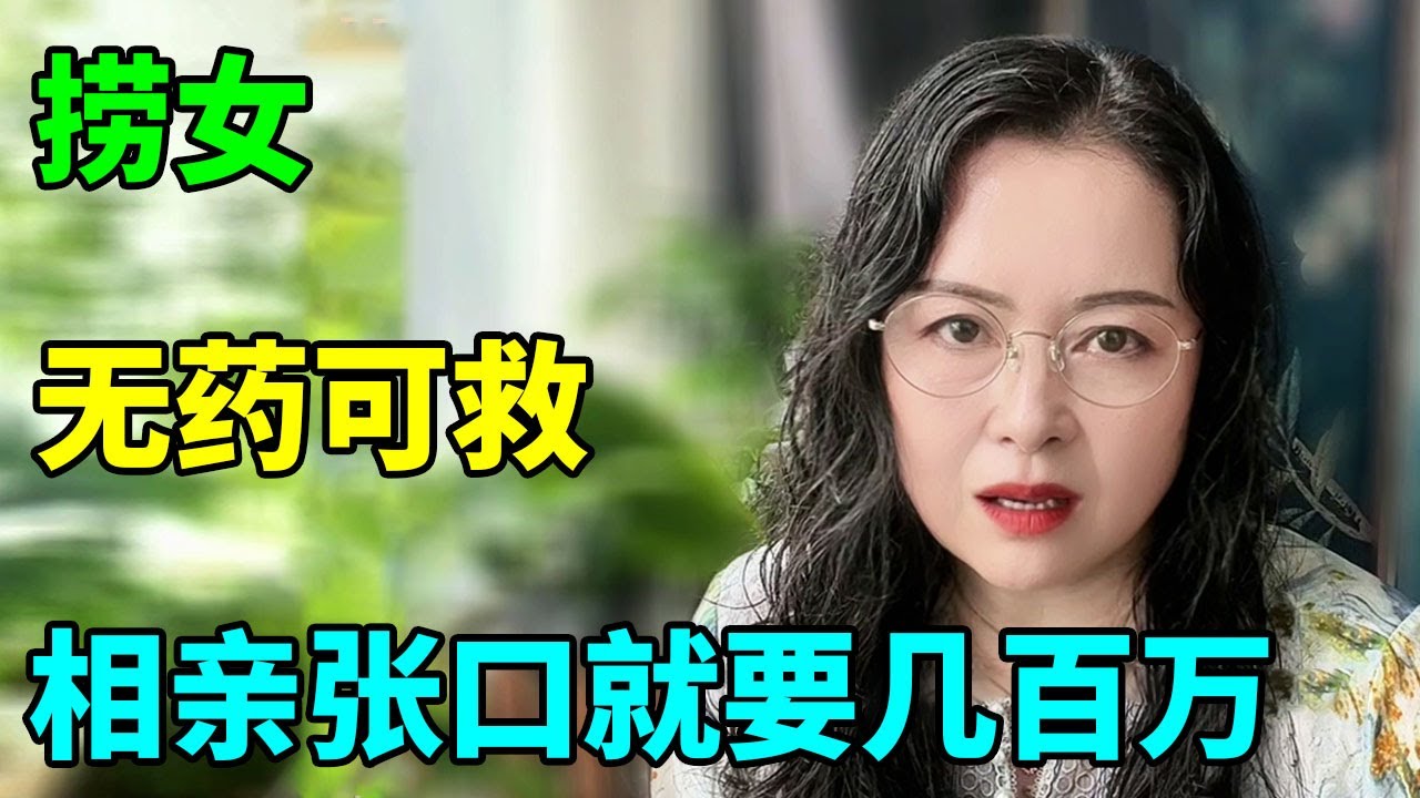 捞女毫无底线，要求相亲对象给自己280万，这不是白日做梦吗【俪馨姐-有缘】