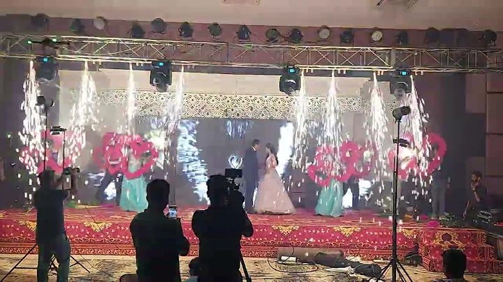 Sangeet bride groom dance entry in ujjain wedding event organized by  Buddham events | 7772939777