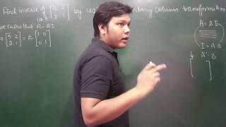 83. Matrices - Inverse using Elementary Column Transformations - Example #3