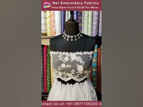 Fancy Net Embroidery Fabric at Rs 370/meter