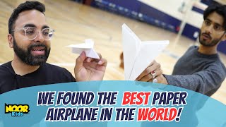 We found the BEST PAPER AIRPLANE in the World | Noor Kids #diy #diycraft