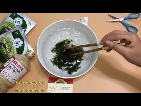 Video Hướng dẫn cách ăn rong nho kết hợp với nước chấm mè... - youtube