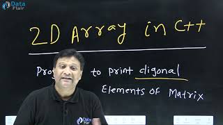 C++ Program to Print the Diagonal Element of Matrix [Hindi]