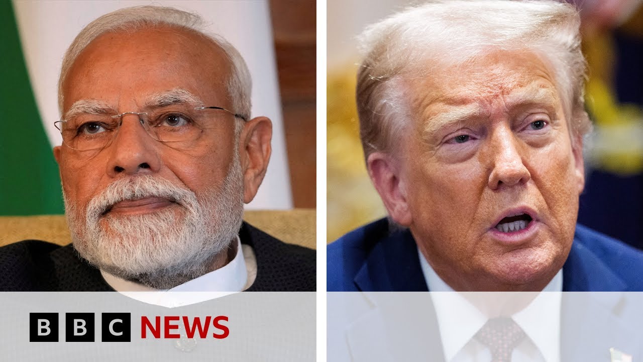 US President Trump's 50% tariff on India kicks in | BBC News