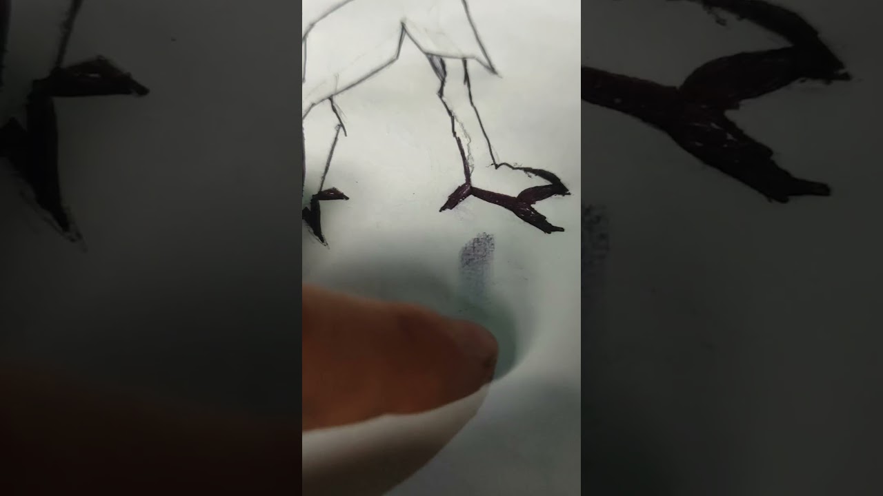 How to draw Big Chill Alien Ben 10 Pen sketch 