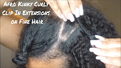 How To Install Afro Curly Kinky Hair Clip Extensions on 3C Natural Hair |  Amazing Hair Extensions