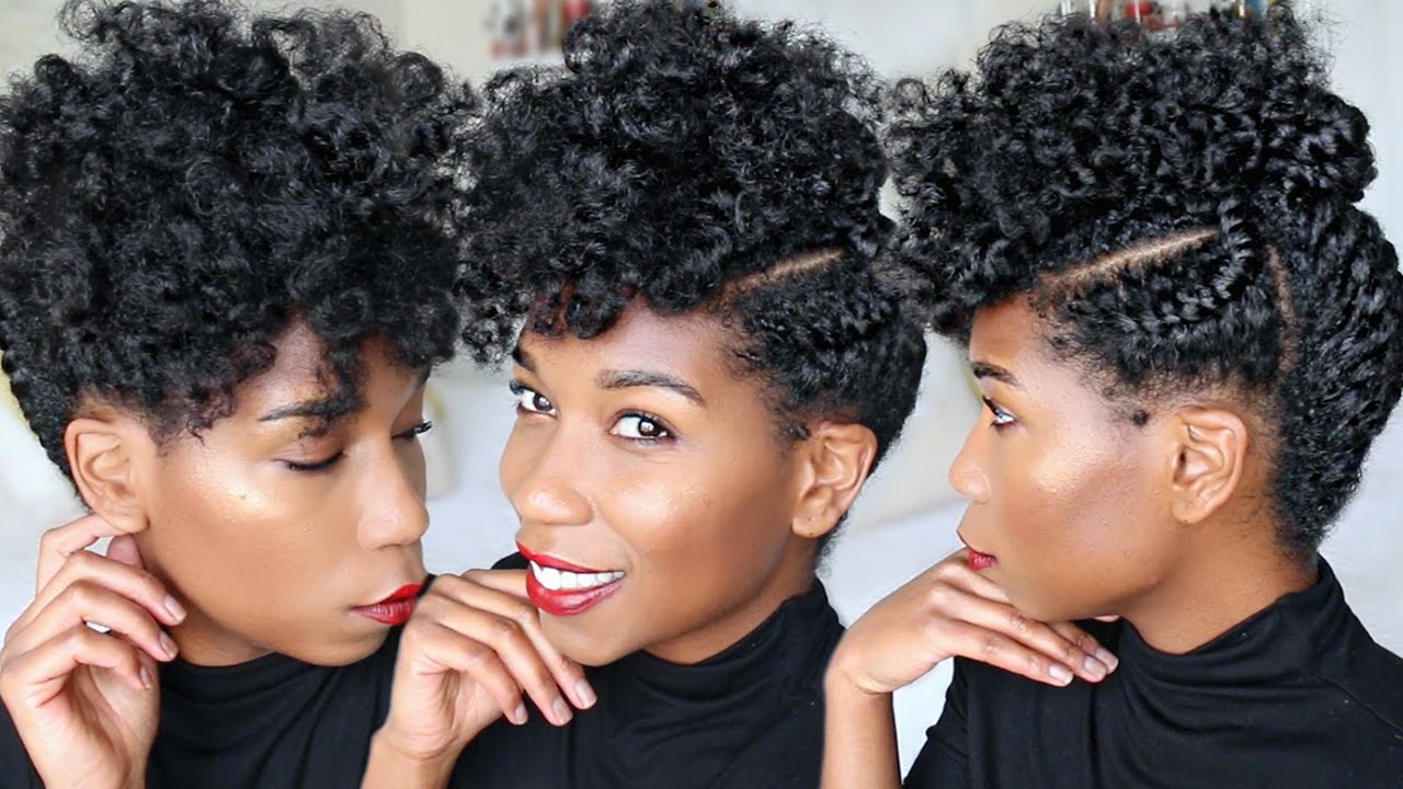 QUICK Holiday + Corporate Updo | Fluffy Natural Hairstyle ...