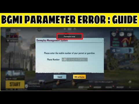 ✅Bgmi parameter error problem solution || bgmi parameter error problem 2023 || bgmi parameter error