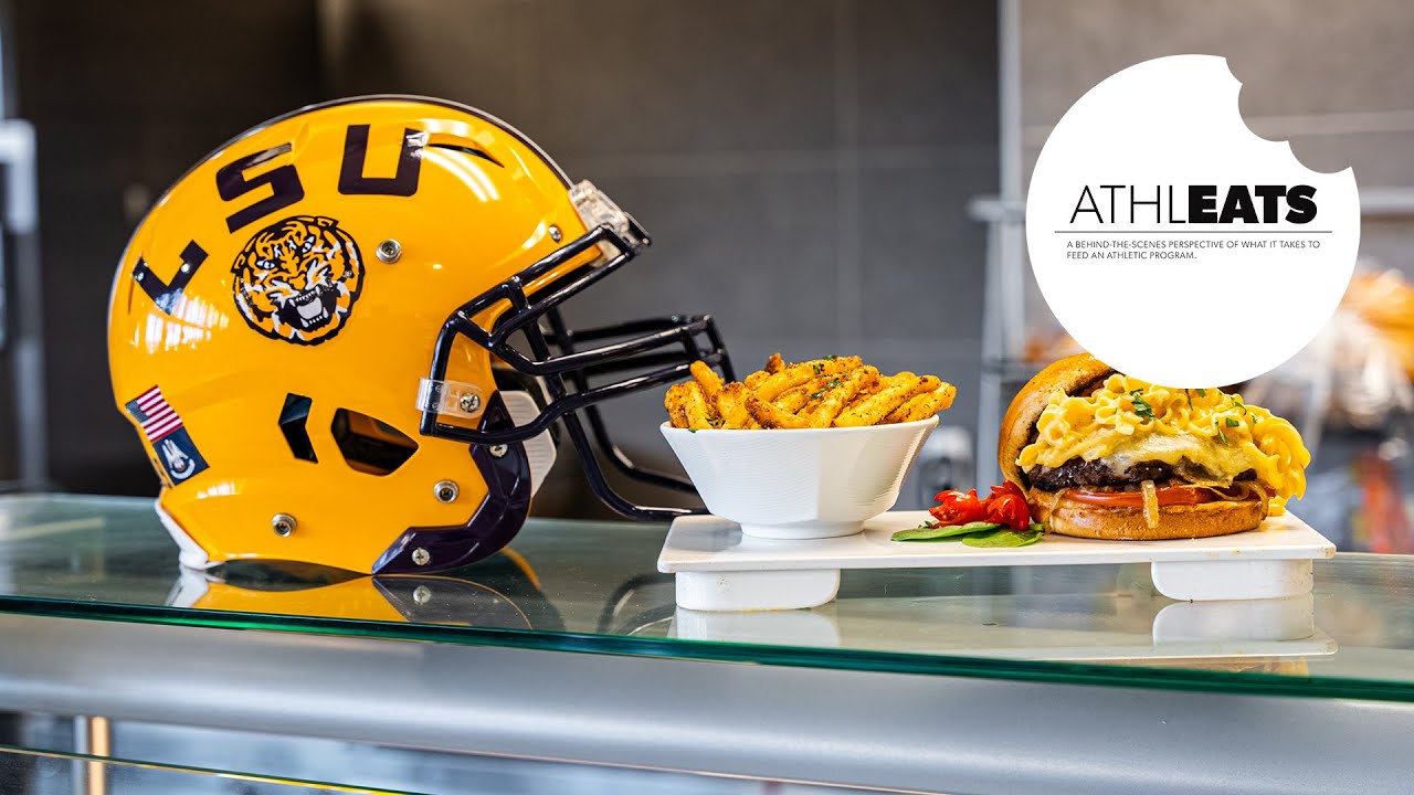 What it Takes to FEED the LSU FOOTBALL Team | AthlEATS