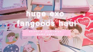 Huge Exo Fan Goods Haul Stickers, Postcards, Memo Pads