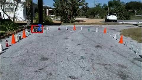Tello drone video of autonomous bot using saliency motion detection