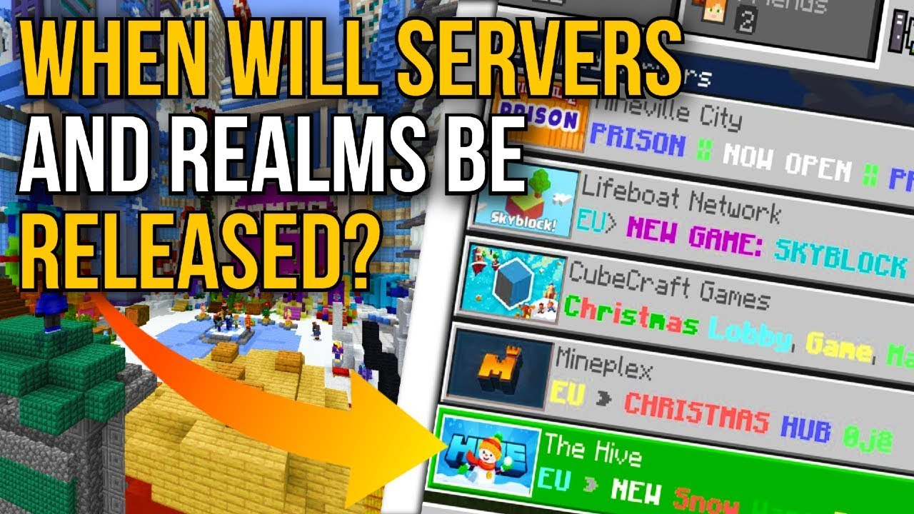 Minecraft Ps4 Bedrock Edition When Will Servers And Realms Be Released Ps4 Bedrock Edition Youtube