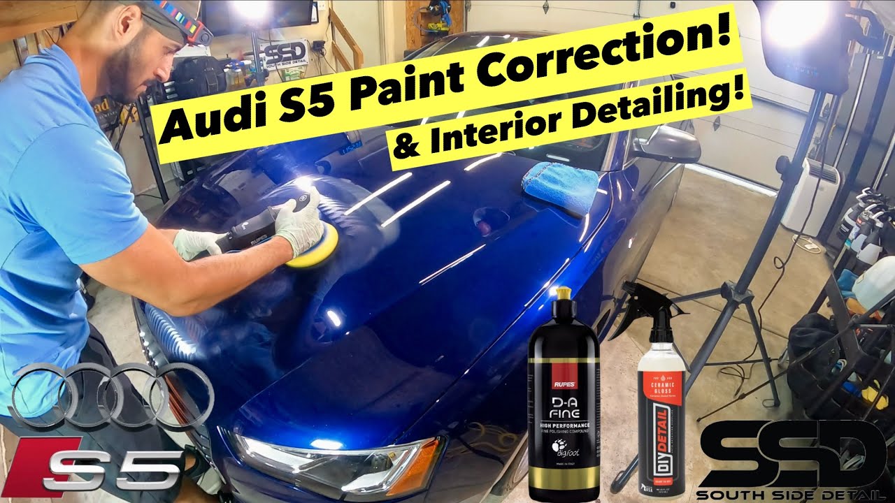Paint Correction & Interior Detailing Audi S5! Plainfield, Illinois. 