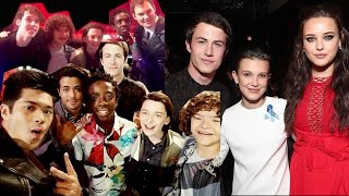 13 Reasons Why Cast mentioning and meeting Stranger Things Cast!