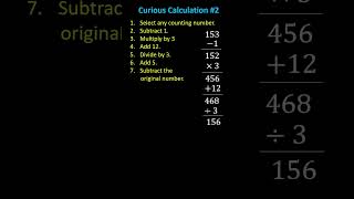 Curious Calculation:  The Answer is Always 8!  #maths #math