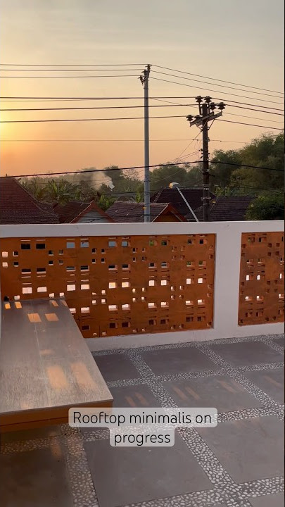 Rooftop outdoor minimalis || rooftop on progress #shorts #inspirasi