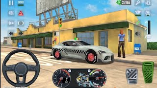 Taxi Sim 2022 hot 🔥 | Toyota Supra Driving a in Miami | Simulation Game Android Gameplay | #cargames screenshot 5