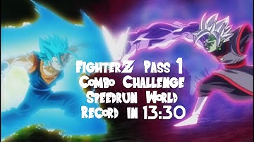 All FighterZ Pass 1 DLC Combo Challenge Speedrun in 13:30 (DBFZ) *World Record*