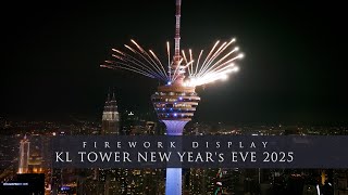 4K Firework Display At Kl Tower New Years Eve 2025