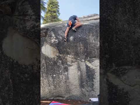 Beta Video for climb Down Syndrome v8, Lake Tahoe