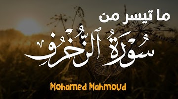 تلاوة خاشعة من سورة الزخرف | بصوت محمد محمود | تلاوة تهز القلوب
