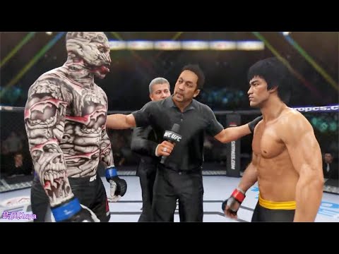 高1.9米白色死神一秒30拳！称打李小龙不需要2秒！李小龙：试试？