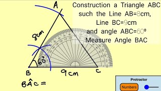 How to construct a Triangle given two sides and an Angle