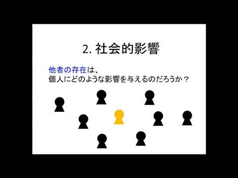 社会心理学入門_真島理恵_高校生のための心理学講座(日本心理学会)_1