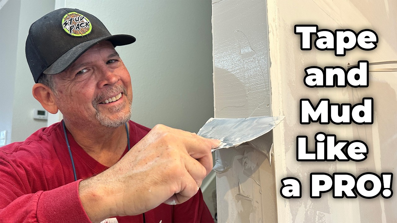 How To TAPE and MUD Your DRYWALL! PRO Tips for Beginners!! - YouTube